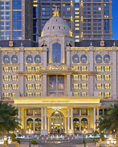 Habtoor-Palace-Dubai-Hotel-Exterior-Dusk Habtoor-Palace-Dubai-Hotel-Exterior-Dusk